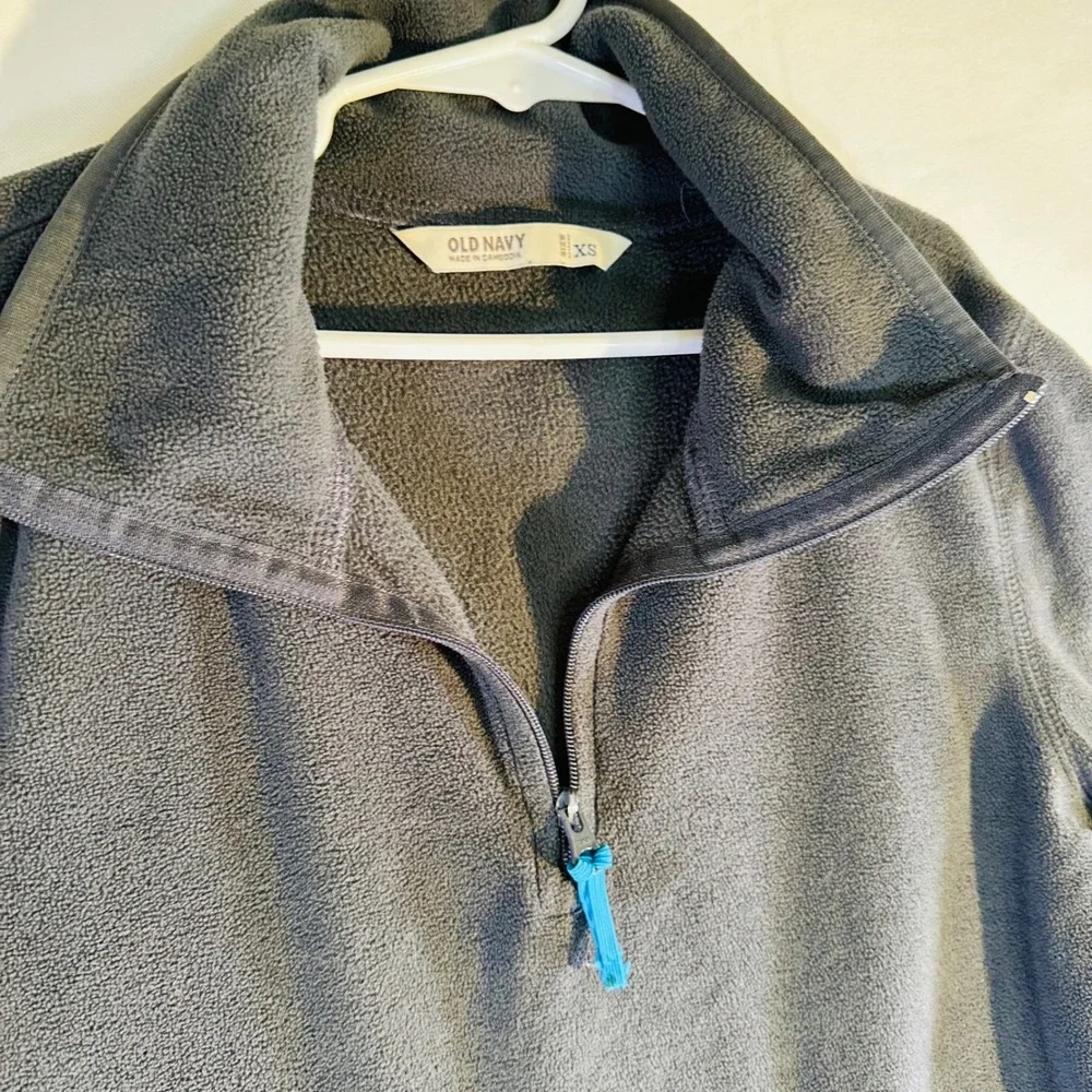 Old Navy Fleece Pullover Charcoal Gray Boys Unisex Youth XS‎